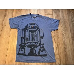 Star‎ Wars R2-D2 Graphic T-Shirt Mens Small Heather Blue Short Sleeve Droid Tee